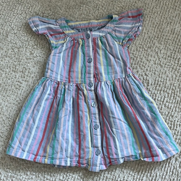 Baby Gap Toddler Stripe Flutter Shirtdress in Candy Stripe - Picture 2 of 8